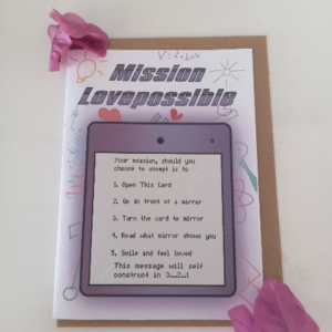 Stophy - Mission Lovepossible Purple 4.2"x6" Card