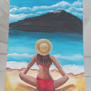 Thoughts At Sea Original Canvas 11"x14"