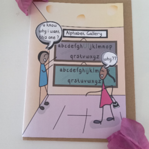 Stophy - Alphabet Gallery 4.2"x6" Card
