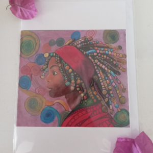 Phyllis - Beads for Her Hair 5"x7" Card