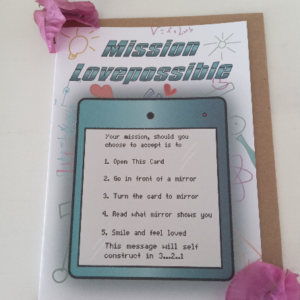 Stophy - Mission Lovepossible Blue 4.2"x6" Card