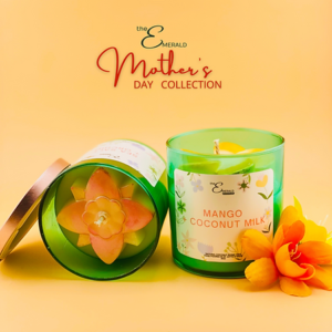 Floral Blooms 9oz Candle - The Emerald